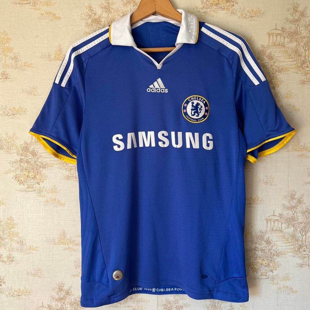 Chelsea FC 2008 Soccer Home Kit Jersey | Adidas Samsung | Size M
